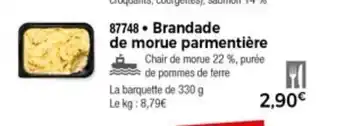 Thiriet Brandade de morue parmentière offre