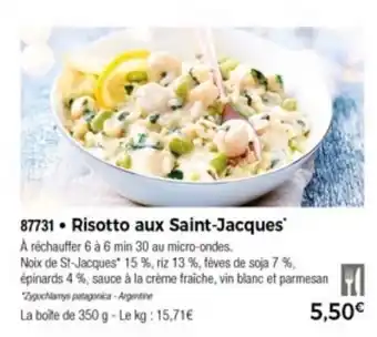 Thiriet Risotto aux saint-jacques offre