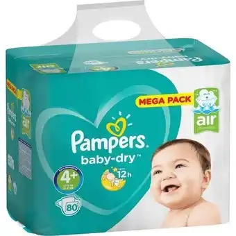 Auchan Supermarché Changes baby dry mega pampers offre