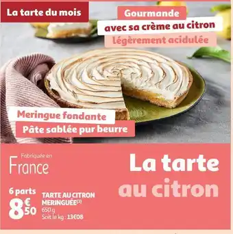 Auchan Supermarché Tarte au citron meringuée(1) offre