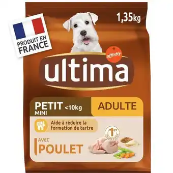 Auchan Croquettes pour chien mini adulte au poulet ultima offre