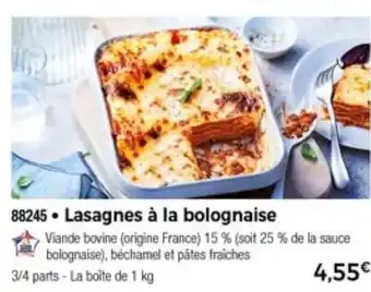 Thiriet Lasagnes à La Bolognaise offre
