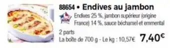 Thiriet Endives Au Jambon offre