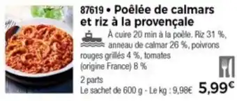 Thiriet Poêlée De Calmars Et Riz à La Provençale offre