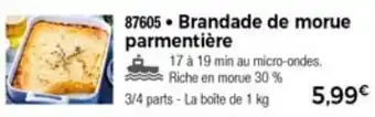 Thiriet Brandade De Morue offre