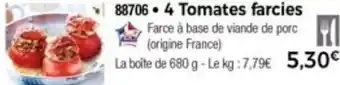 Thiriet 4 Tomates Farcies offre