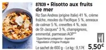Thiriet Risotto Aux Fruits De Mer offre