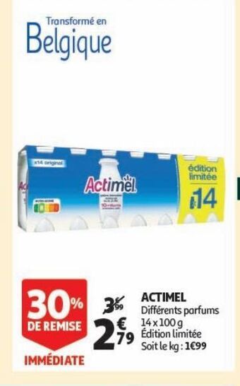Auchan Supermarché Actimel offre