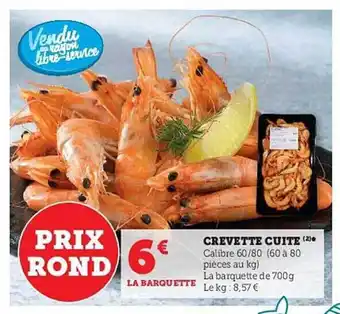 Hyper U Crevette cuite offre