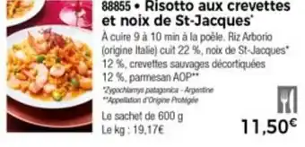 Thiriet Risotto Aux Crevettes Et Noix De St-Jacques offre