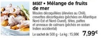 Thiriet Mélange De Fruits De Mer offre
