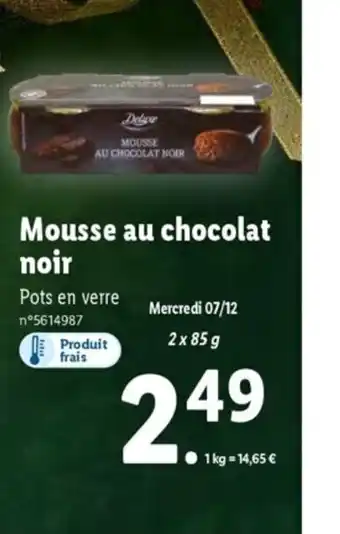 Mousses au Chocolat Noir