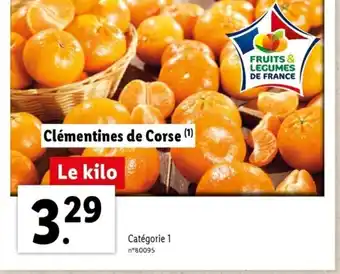 Lidl Clémentines de Corse offre