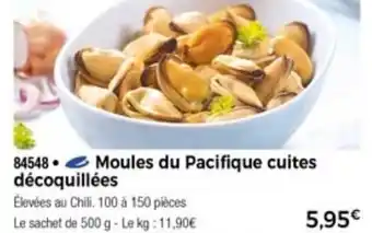 Moules Du Pacifique Cuites Décoquillées