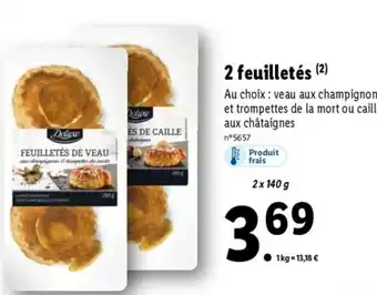 Lidl 2 Feuilletés offre