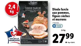 Lidl Dinde Farcie aux Pommes, Figues Sèches et Marrons offre