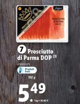Lidl Prosciutto di Parma DOP offre