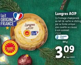 Lidl Langres AOP offre