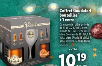 Lidl Coffret Goudale 4 Bouteilles + 1 Verre offre
