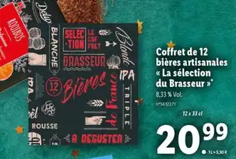 Lidl Coffret de 12 Bières Artisanales La Sélection du Brasseur offre
