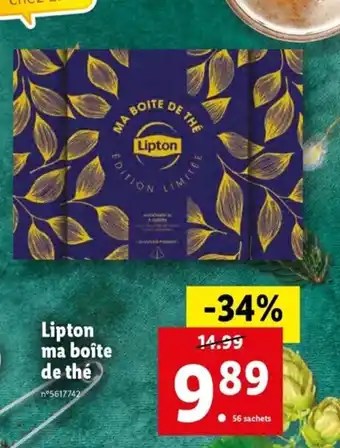 Lidl Lipton Ma Boîte de Thé offre