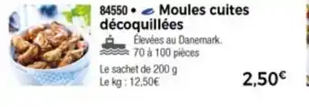 Thiriet Moules Cuites Décoquillées offre