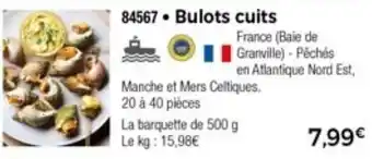 Thiriet Bulots Cuits offre