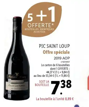 Lidl Pic Saint Loup 2019 AOP offre