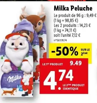 Lidl Milka Peluche offre
