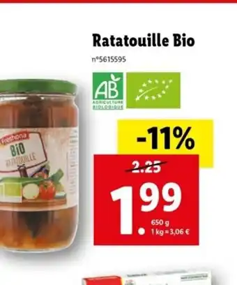 Lidl Ratatouille Bio offre