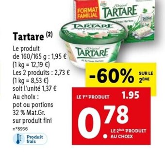 Lidl Tartare offre