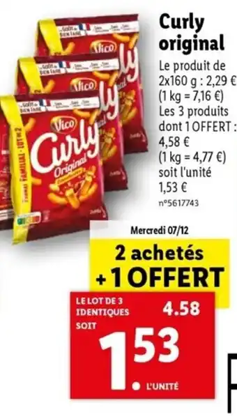 Lidl Curly Original offre