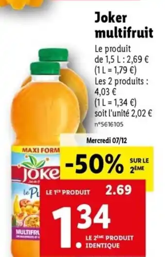 Lidl Joker Multifruit offre