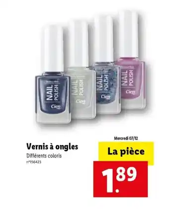 Lidl Vernis à Ongles offre