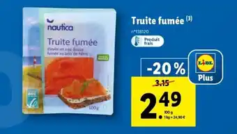 Lidl Truite Fumée offre