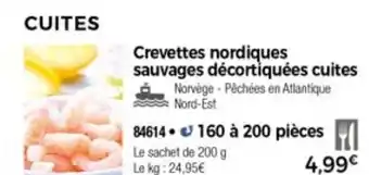 Thiriet Crevettes Nordiques Sauvages Décortiquées Cuites offre