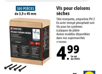 Lidl Vis Pour Cloisons Sèches offre