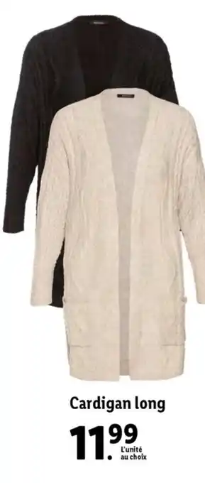 Lidl Cardigan Long offre