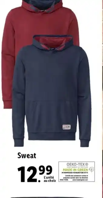 Lidl Sweat offre