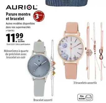 Lidl Parure Montre et Bracelet offre