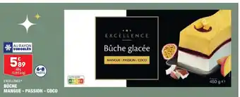 ALDI Bûche Mangue - Passion -Coco offre