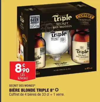 ALDI Bière Blonce Triple 8° offre