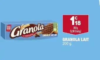 ALDI Granola Lait offre