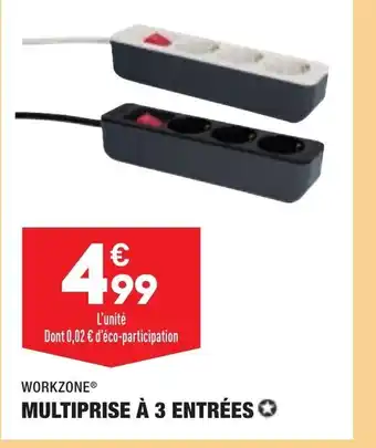 ALDI Multiprise à 3 Entrées offre