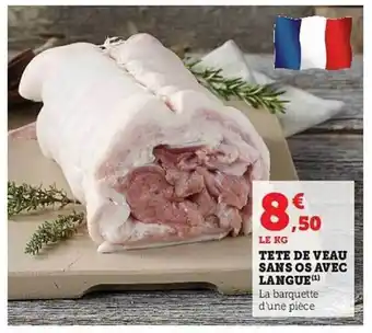 Hyper U Tête de veau sans os avec langue offre
