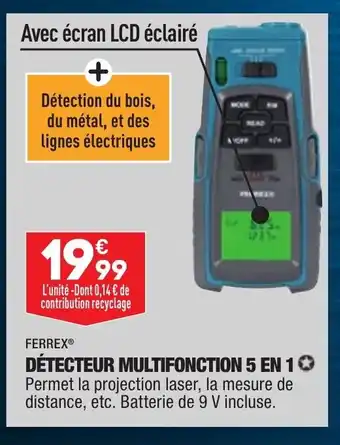 ALDI Détecteur Multifonction 5 en 1 offre