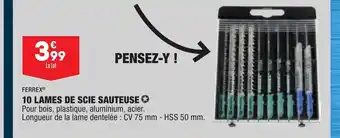 ALDI 10 Lames de Scie Sauteuse offre