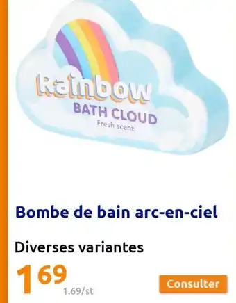Action Bombe de Bain Arc-en-Ciel offre
