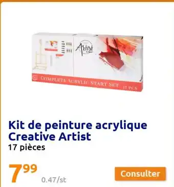 Action Kit de Peinture Acrylique Creative Artist offre