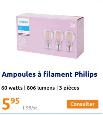Ampoules à Filament Philips
